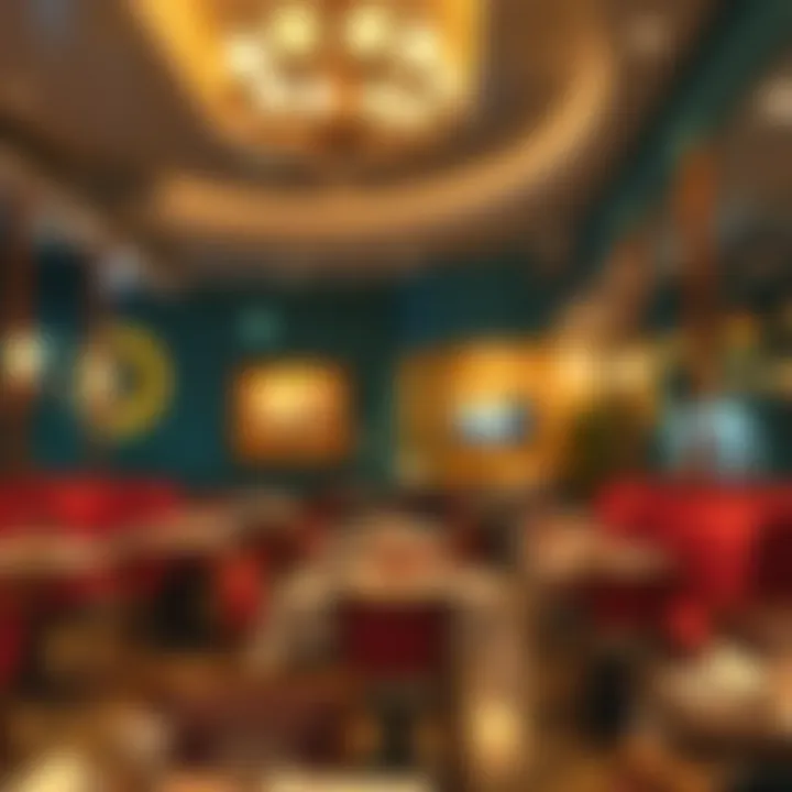 Inviting interiors of Hyson Restaurant with vibrant decor and warm lighting