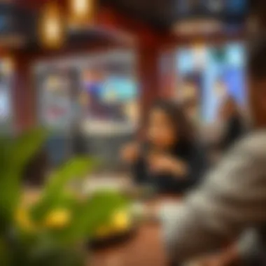 Memorable Dining Experience at J5 Customer enjoying their meal at J5 Restaurant