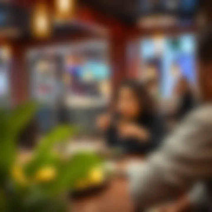 Memorable Dining Experience at J5 Customer enjoying their meal at J5 Restaurant