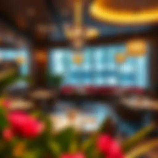 Stylish interior design of J5 Restaurant