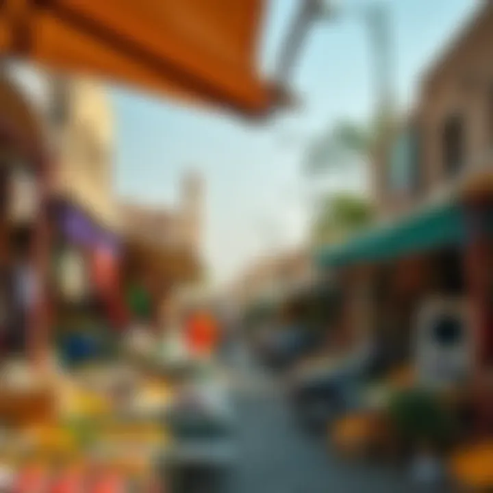 Local Markets of Jabalali A picturesque view of local markets filled with traditional goods