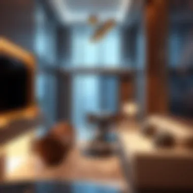 Luxurious interior of a Jade Residence apartment highlighting modern design