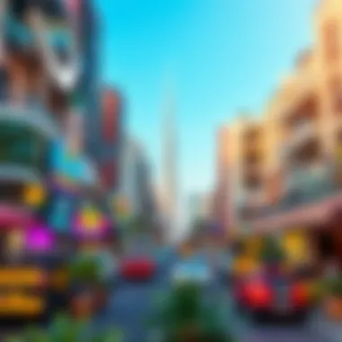 Lifestyle Offerings Near JAFZA Visual representation of lifestyle offerings around JAFZA