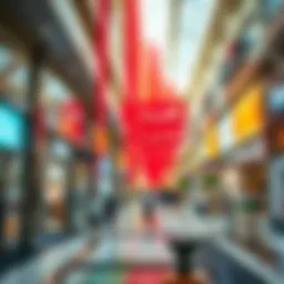 Interior view showcasing the vibrant shopping environment of Jebel Ali Mall