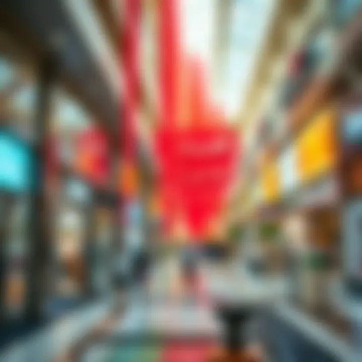 Interior view showcasing the vibrant shopping environment of Jebel Ali Mall