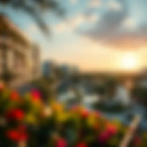 Lush Greenery and Modern Architecture of Jumairah Park A panoramic view of Jumairah Park showcasing its lush greenery and modern architecture