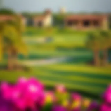 Stunning view of the lush fairways at Jumeirah Golf Estates