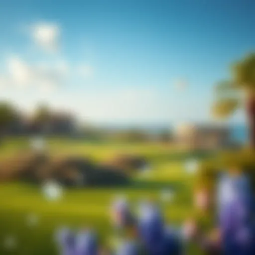 Scenic Golf Course at Jumeirah Golf Estates Luxurious golf course view at Jumeirah Golf Estates