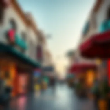 Local shops and cafes illustrating the vibrant business scene in JVC