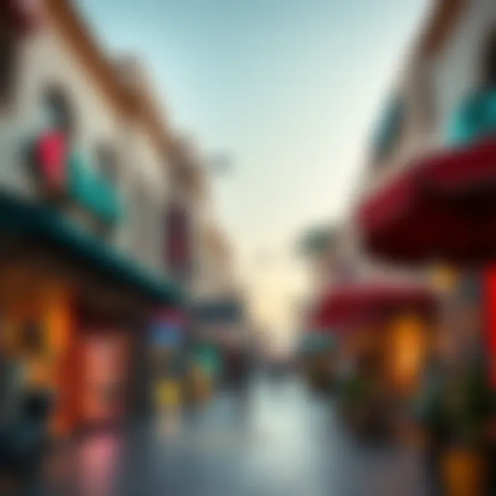 Local shops and cafes illustrating the vibrant business scene in JVC