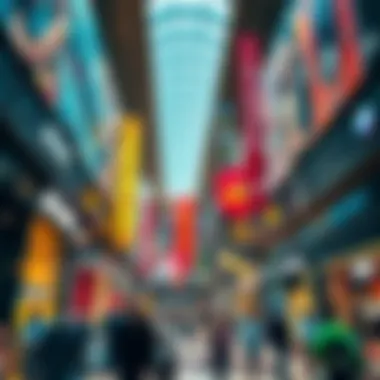 Vibrant Shopping Experience at JVC Mall Interior shopping area filled with diverse retail stores