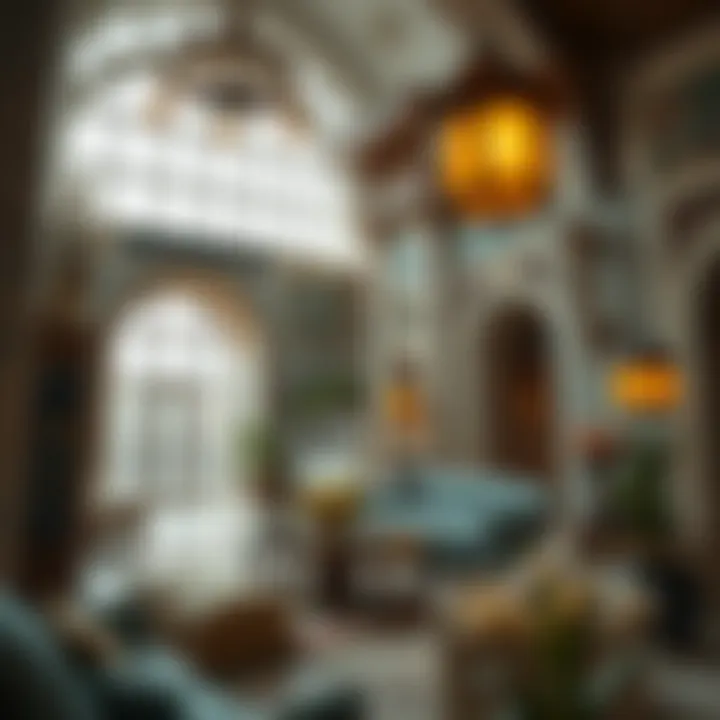 Cultural Richness Inside Karama Pioneer Building Interior design details highlighting cultural elements within the building