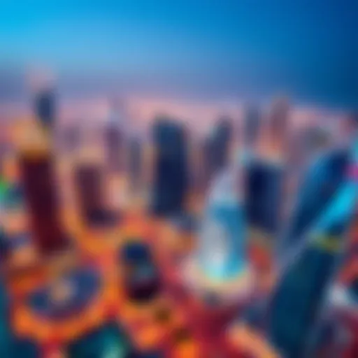 DIFC Skyline: A Modern Financial Hub Aerial view of Dubai International Financial Centre showcasing its modern architecture