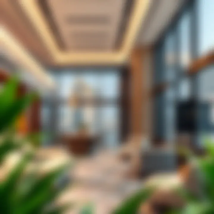 Interior design of a luxurious office space within the DIFC