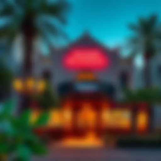 Exterior view of Malabar Restaurant showcasing its elegant architecture