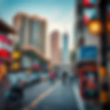 Dynamic Lifestyle Near Marina Heights Vibrant urban lifestyle scene near Marina Heights with dynamic activities