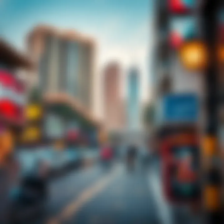 Dynamic Lifestyle Near Marina Heights Vibrant urban lifestyle scene near Marina Heights with dynamic activities