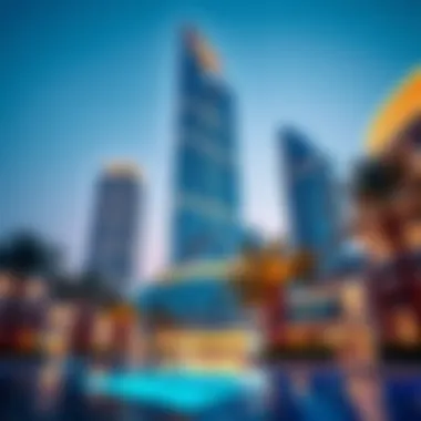 Stunning architectural facade of MAS Tower