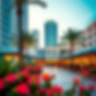 Relaxing community area near MAS Tower