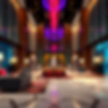 Luxurious lobby area of MAS Tower