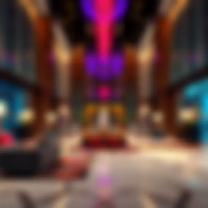 Luxurious lobby area of MAS Tower