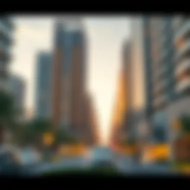 Luxurious residential options in Mazaya 30 reflecting urban living