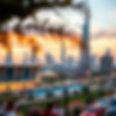 Stunning skyline view of Mazaya 30 showcasing modern architecture