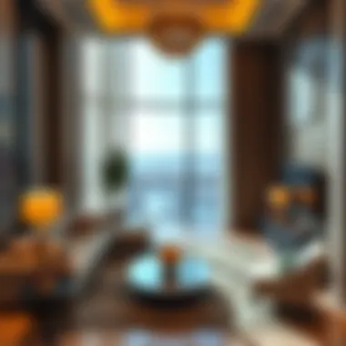 Interior Elegance in Merano Tower Luxurious interior of a Merano Tower apartment