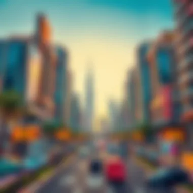 Architectural marvels within Mohammed Bin Rashid City representing modern design.