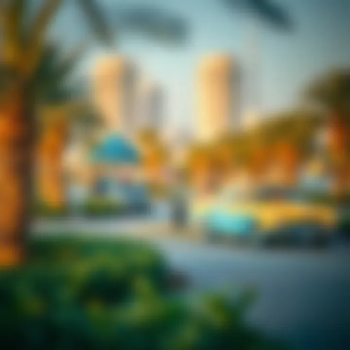 Leisure activities in Mohammed Bin Rashid City featuring parks and recreational spaces.