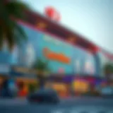 The vibrant exterior of Motor City Carrefour showcasing modern architecture and inviting atmosphere