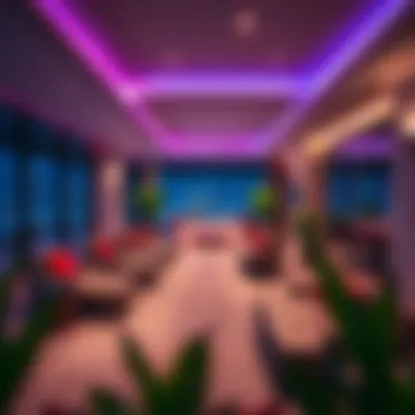 Serene Relaxation Space in a Luxury Gym Relaxation area in a luxury gym