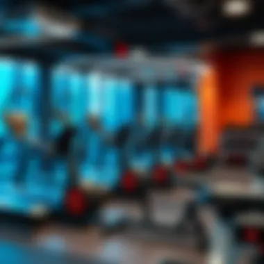 A modern gym facility showcasing state-of-the-art equipment