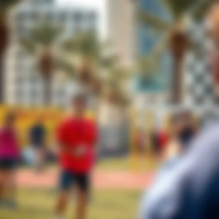 An outdoor fitness event promoting community engagement and wellness