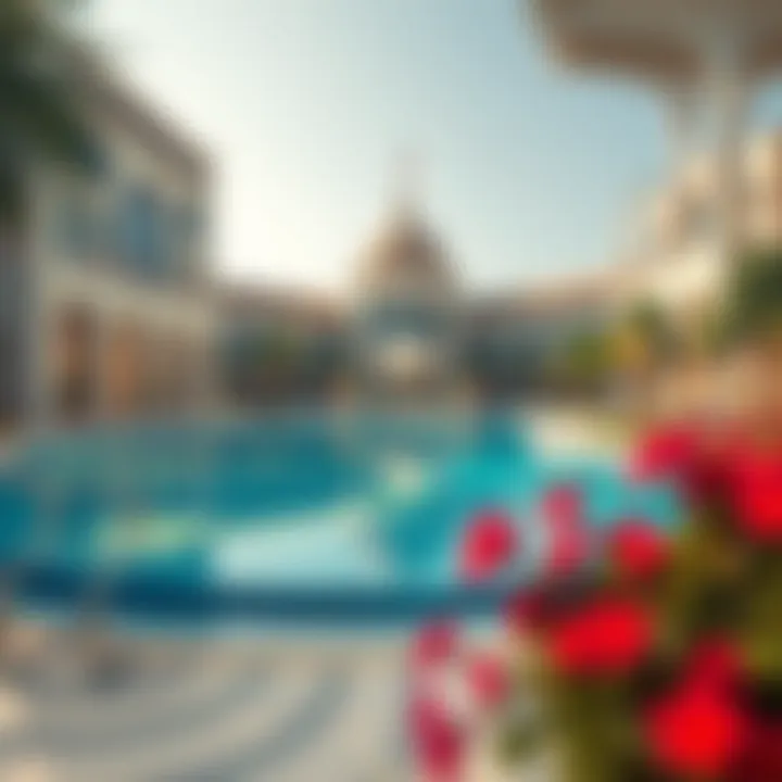 Stunning architectural view of Mushrif Park Pool