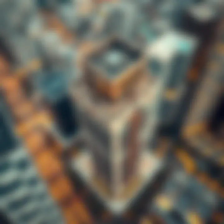 Aerial view showcasing the architectural brilliance of the Nasser Lootah Building.