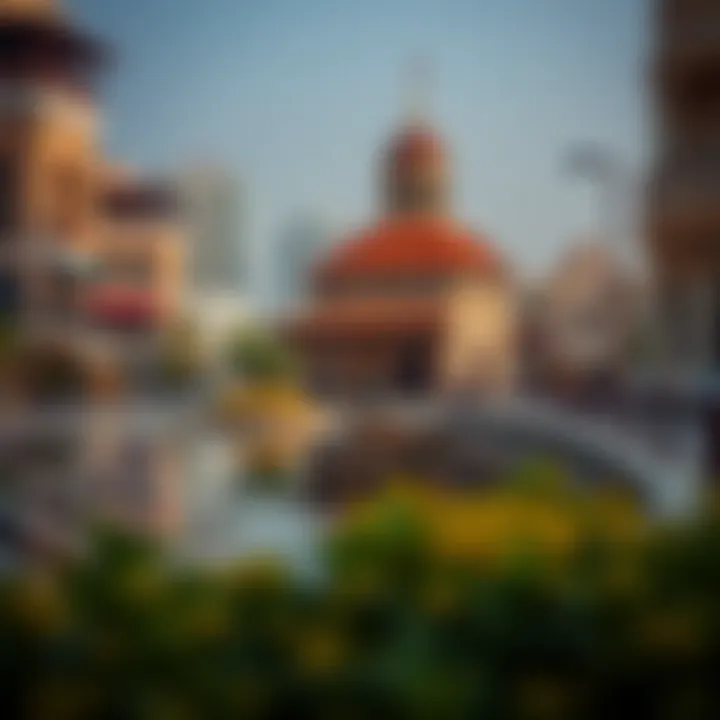 Cultural Heritage of Bur Dubai Serene scene of a cultural heritage site in Bur Dubai reflecting its rich past