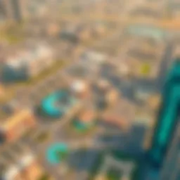 Aerial view of Motor City Dubai showcasing its unique layout