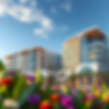 A picturesque view of North Park showcasing its modern architectural design.