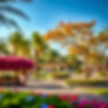 The vibrant community park in North Park, filled with trees and recreational spaces.