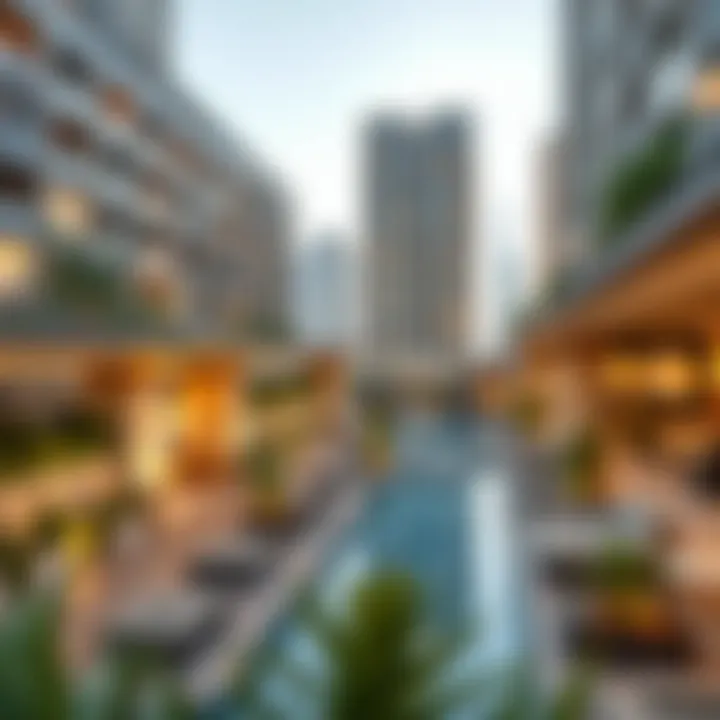 Amenities of O2 Residential Tower Luxurious amenities and communal spaces within O2 Residential Tower