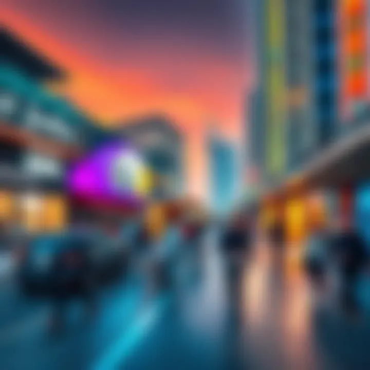 Life Around One JLT Tower: A Hub of Activity Vibrant community atmosphere surrounding One JLT Tower with local amenities