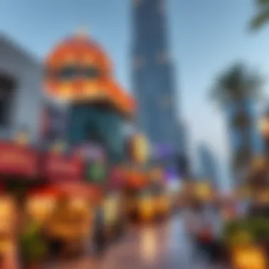 Cultural Hub Surrounding Ontario Tower Vibrant cultural scene around Ontario Tower with local art and dining