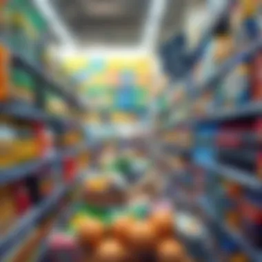 Aisles filled with diverse products representing various cultures