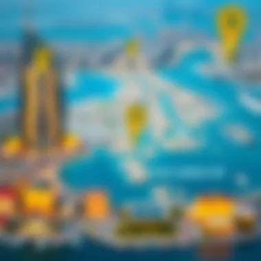 Strategic Location Map of Palm Jebel Ali Map highlighting the strategic location of Palm Jebel Ali in Dubai