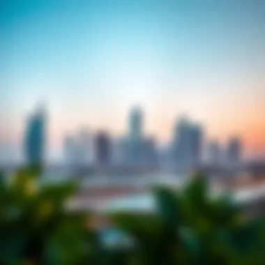 Skyline View Featuring Palm Jebel Ali Iconic skyline view of Dubai with Palm Jebel Ali in the foreground