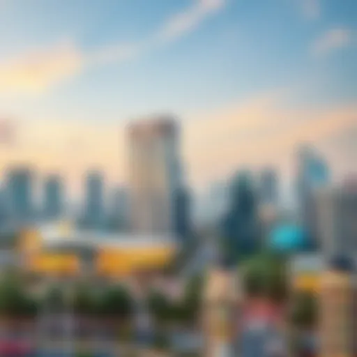 Panoramic view of Pavilion International City showcasing its modern architecture