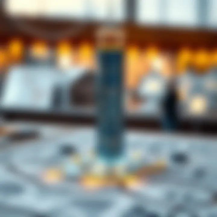 Architectural blueprint highlighting the innovative features of the Phoenix Tower