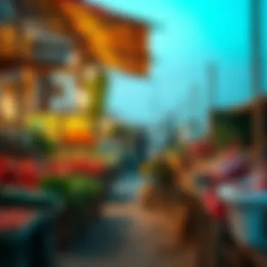 Historical stalls showcasing traditional vegetable varieties