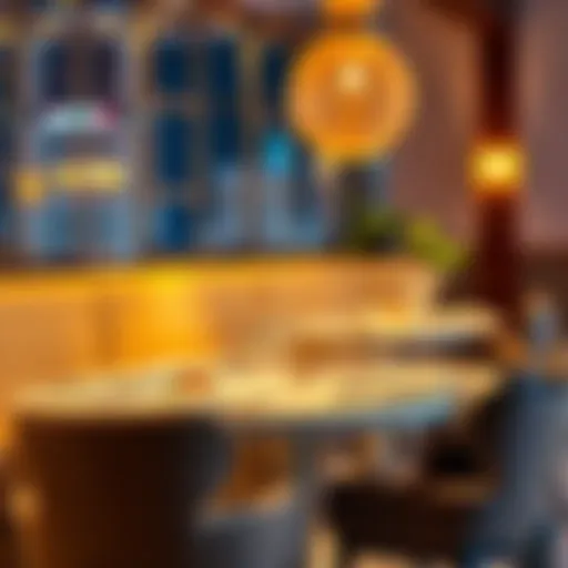 Elegant dining setup highlighting modern aesthetics